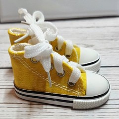 NEW! BB3 Baby Three/Yooki Yellow High Top Style Pair of Shoes (1-Left, 1-Right)