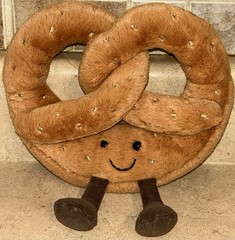 Retired Stuffed Toy Jellycat Amuseables Pretzel 7 Inch Plush Preowened