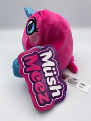 MushMeez Natalie Narwhal 6″ Squishy Squeezy Moldable Stress Plush Animal Toy