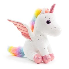Sew Butiful 8″ Unicorn Stuffed Animal Cute Plush Toy Gift for 38 Years Old G…