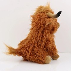 Highland Cow Brown 10 Inch Stuffed Animals Toddler Plush Toys Kids Dolls Gifts