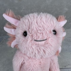 Vermont Teddy Bear Company 15″ Buddy Axoloti Plush Gills Pink Tail Soft