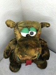 Vintage Chosun Dragon Green Tie Dye Multicolor Plush Stuffed Animal Soft Toy 12″