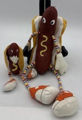 Vintage 1983 Amtoy Frank E Footer Super Hot Dog Stuffed Plush Toy Plus
