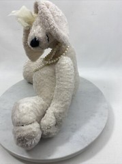 Easter Plush Image Ellis Bunny Rabbits Stuffed Mom and Baby White 11″ Tall Toys