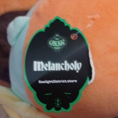 Gaslight District Melancholy Plush Doll Washable Orange Blue White Small 2025