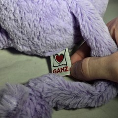 RARE Ganz Webkinz Jr Purple Monkey WJ104 Plush Stuffed Animal No Code