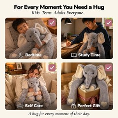 Weighted Stuffed Animals for Adults, Teens and Kids – 36 Inch Long Plush Arms…