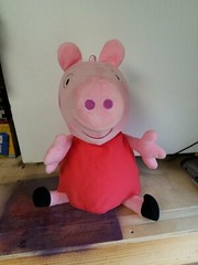 Peppa Pig Plush Stuffed Animal Doll Toy 14” Fiesta 2003 Pink ABD Ltd C16515