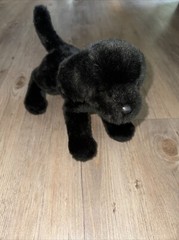Black Lab Dog Stuffed Animal By Douglas Cuddle Toys #1883 Standing Puppy Soft!