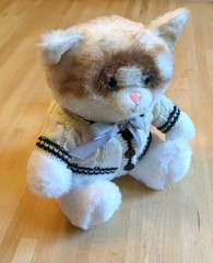 Cute Taylor Folklore Cardigan Theme Plush Cat Toy Fans Gifts Fan Version Benjami