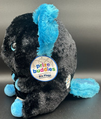 NWT! Six Flags Prize Buddies Plush Black and Blue Stuffed Animal Toy 10.5″ Tall