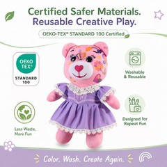 Coloring Plush Toy with 12 Washable Markers for Little Girls Doodle Dolls for…