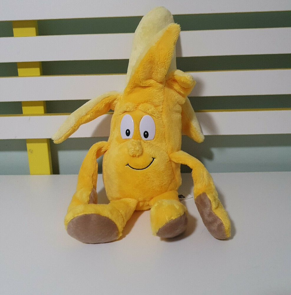 GOODNESS GANG PLUSH TOY BANANA 33CM YELLOW FRUIT
