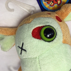 Zombie Dog Window Sign Cling 2012 Rockstar Stuffed Plush Toy With Tags 8″