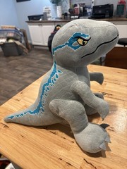 Jurassic World Velociraptor Blue Plush Figure Stuffed Dinosaur