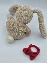 VTG Russ Berrie Home Buddies Nibbles Bunny Plush 5” Terry Cloth Beanie Tush Tag