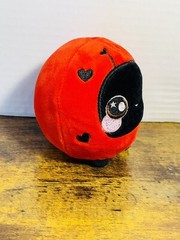 Squishamals 4” Plush Red Black Ladybug Squeezable Stuffed Plush