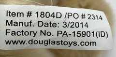 Douglas “The Black Dog” Yellow Lab w/ Red Bandana 16” Plush Toy 2014
