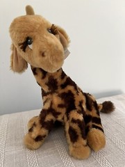 Vintage Dakin Nature Babies Josie Giraffe 1983 w/ Tags Plush Toy Animal New Old
