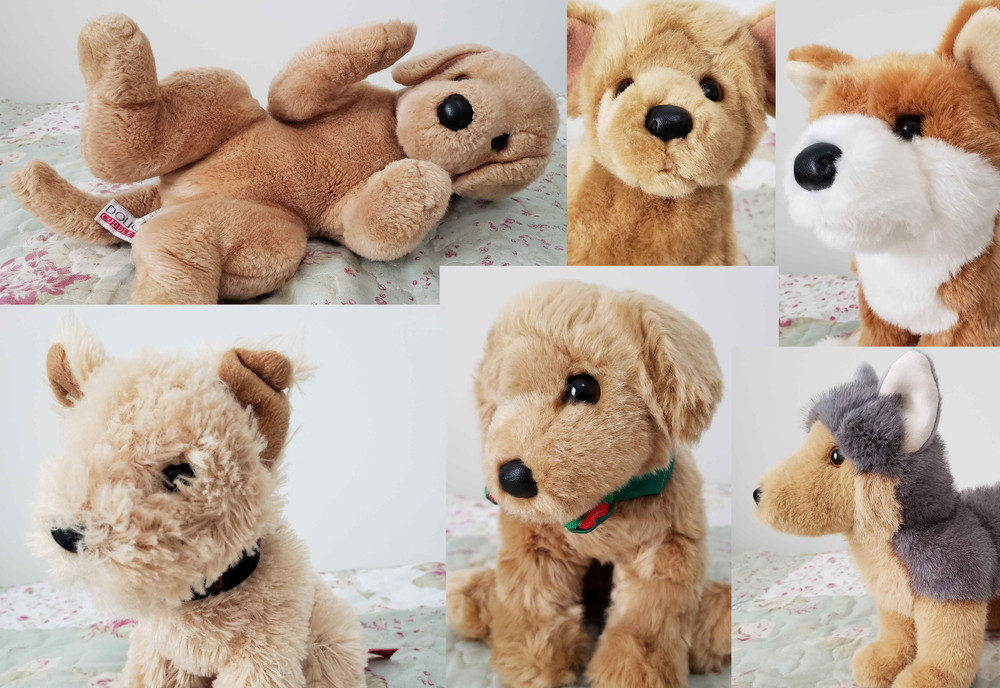 Douglas Plush Lot ESSA Retriever Wolf Shiba Inu