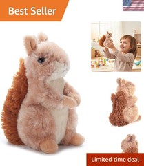 Soft and Cuddly Brown Squirrel Plush Toy – 6 Inch Kids’ Gift for Any Occasion