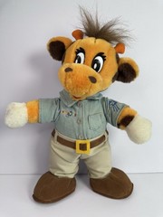 Toys R Us Employee Giraffe Plush 12″ Geoffrey Uniform VTG 1999 Read Desc