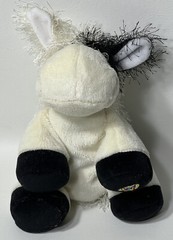 Ganz Webkinz HM003 Black & White Cow Plush Stuffed Toy No Code (Writing On Tag)