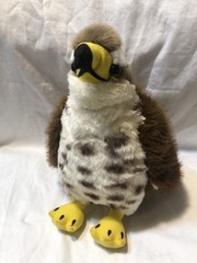 Tiger Tale Toys Plush Percival Peregrine Falcon Hawk Beige Brown Yellow 9” 2017