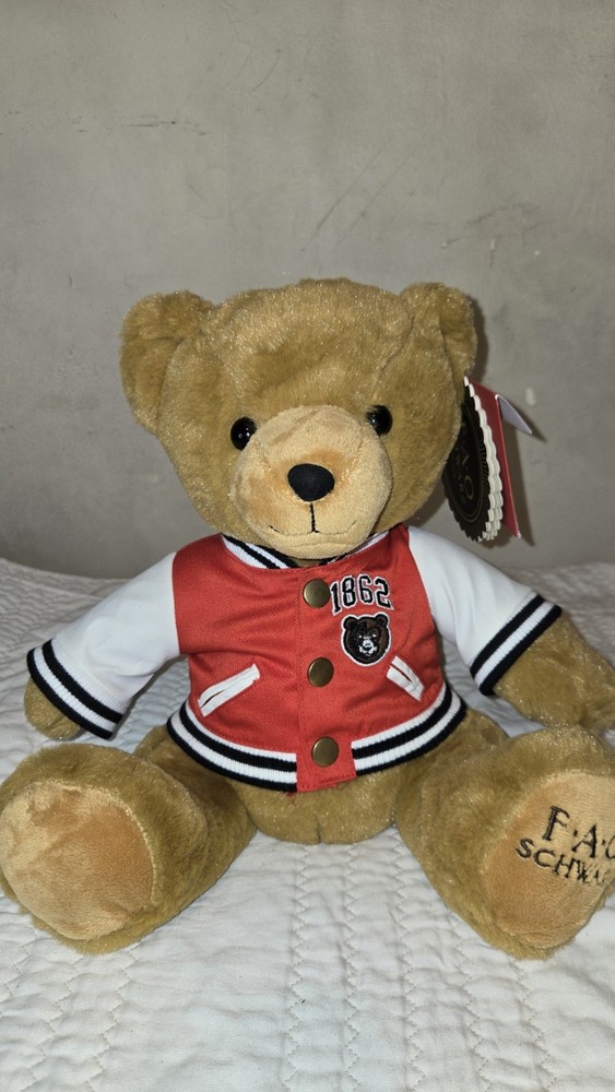 FAO Schwarz 1862 Varsity Jacket Teddy Bear
