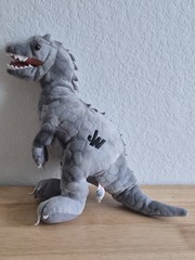 Jurassic World Plush Gray Indominus Rex Stuffed Animal T-Rex 2015 Dinosaur