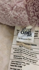 Silver One Kids Purple Sitting Hippo Plush Stuffed Animal, 11″ Embroidered Eyes