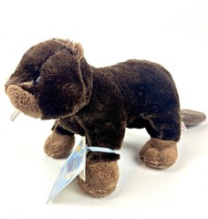 Ganz Beaver Webkinz Hm181 Dark Brown With Sealed Code Super Cute