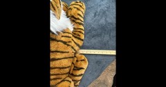 Rare Tiger Lion Stuffed Animal Realistic Plush Extra Large Unique NM Stuffy
