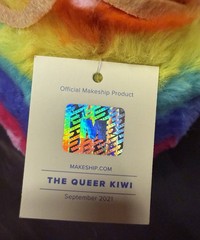 NWT Makeship Pride Kiwi Plush The Queer Kiwi LE Of 1018 Pride Kiwi 1.0 NEW HTF