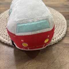 Groovy Bunch Love Bus Van Plush Toy 10″ Red White