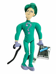 Warner Bros. Studio Store Batman Riddler Bean Bag Plush Small 6-14″ 1999 w/ Tags