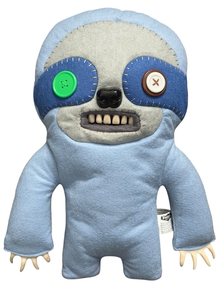 Fuggler Sickening Sloth Blue Plush 12″ Spin Master Funny Ugly Monster Teeth Rare