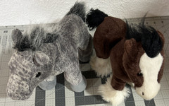 GANZ Lot Plush Horses Horse Pony Stuffed Animal Set Arabian Clydesdale