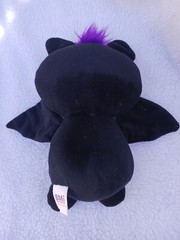 Bat Plush Stuffed Animal BMI Merchandise 11″ Black Purple sparkly wings