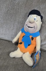 The Flintstones Fred Plush 9″ Toy Works Tags Attached Warner Bros Hanna Barbera