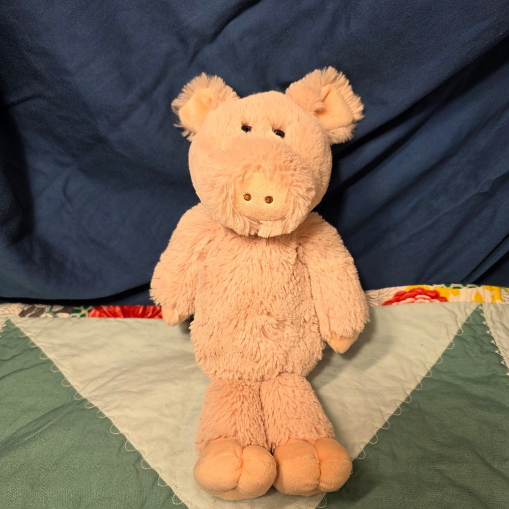 Ty Otis Pig Plush Toy Kids One Size Pink Shaggy Faux Fur Stuffed Animal 2017