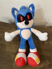 SEGA Sonic The Hedgehog Evil Sonic EXE 14″ Fan Made Custom Plush Toy Creepypasta