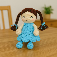 Crochet Doll for Her | Amigurumi Princess Stuffed Doll | Best Gift for Baby Girl