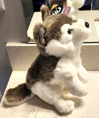 Collecitble Living Nature Husky plush realistic puppy dog Siberian malamute