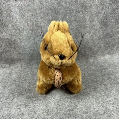 Stuffed Animal House Squirrel Plush 7″ Brown Fluffy Tail with Nut