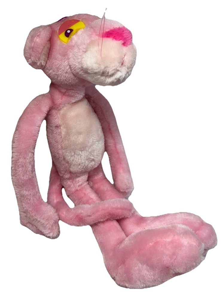 Vtg 1999 Pink Panther 18” Plush Cartoon Character Animated Feline Y2K Nostalgia