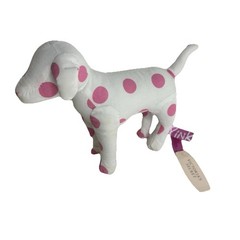 Victoria’s Secret Dog Pink White Pink Polka Dot Tags 8″ RARE