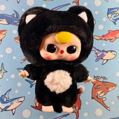 Baby Three 400% Vinyl Plush With Movable Eyes – Black Cat Variant BB3