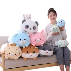 Panda Plush Animal, Cute Panda Plushie Cylindrical Body Pillow Gifts for , Va…